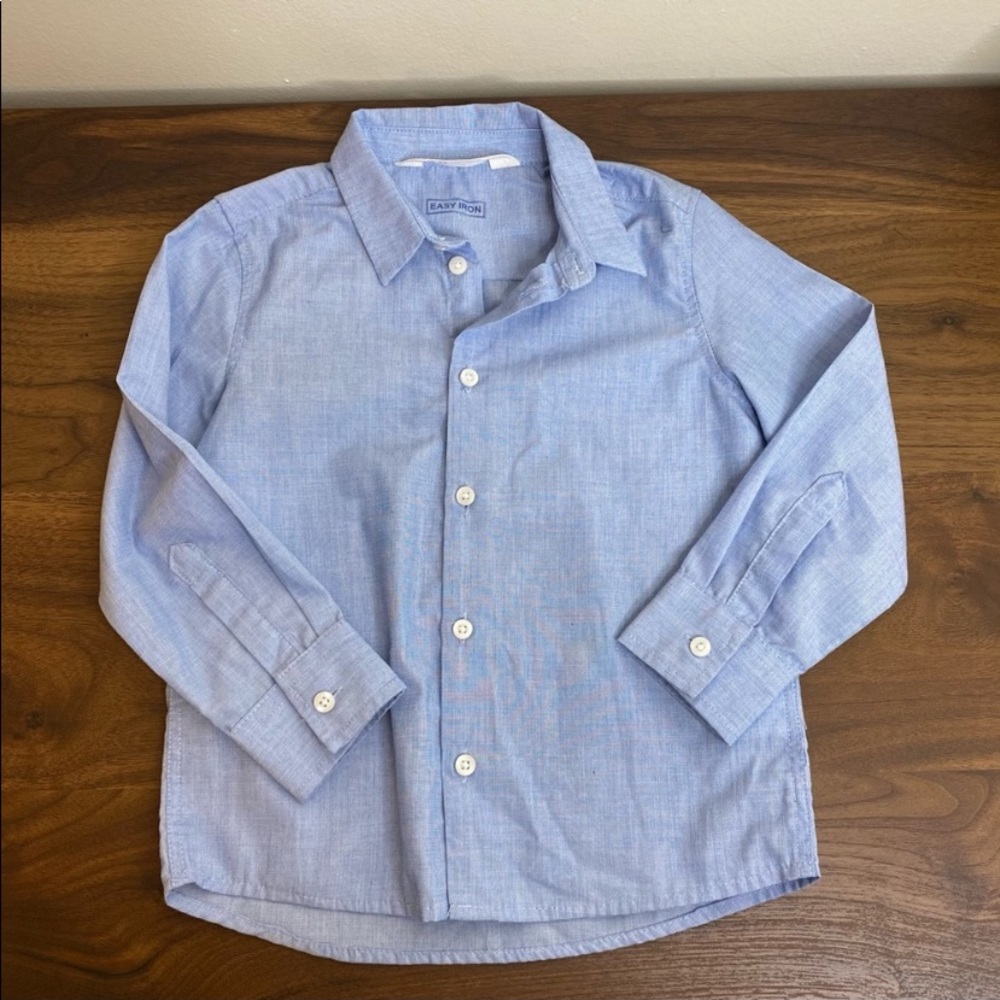 H&am Light Blue Button Down Shirt Boys